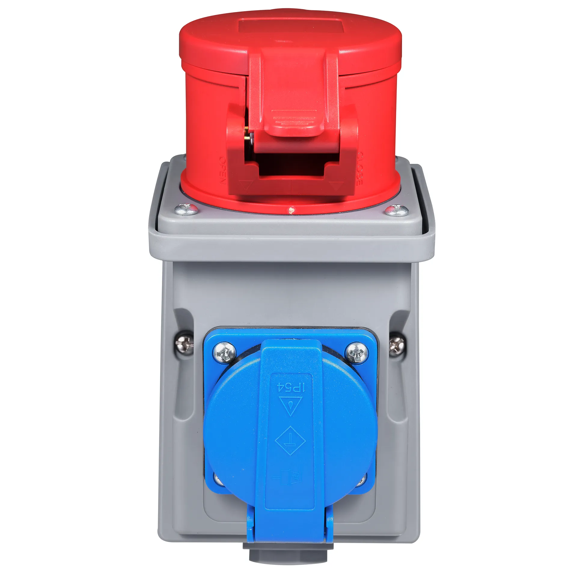 CEE-Kombi-Wanddose McPower, 1x Schutzkontakt, 1x CEE 16A, IP44 – Bild 5