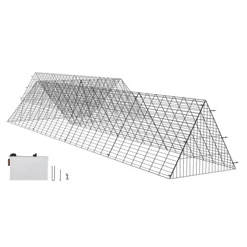 VEVOR Hühnertunnel, 729 x 200 x 61,5 cm Hühnerstall für den Hof, tragbare Freilaufgehege für draußen mit Eckrahmen, 2 Sets, geeignet für Hühner, Enten, Kaninchen VEVOR Hühnertunnel, 729 x 200 x 61,5 cm Hühnerstall für den Hof, tragbare Freilaufgehege für draußen mit Eckrahmen, 2 Sets, geeignet für Hühner, Enten, Kaninchen