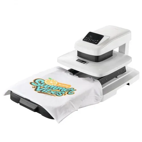 VEVOR automatische Hitzepresse (38 x 38 cm) T-Shirt-Presse mit automatischer Freigabe & einstellbarem Druck, Digitalanzeige, Transferpresse für Sublimation Vinyl Wärmeübertragungsprojekte, Weiß – Bild 9