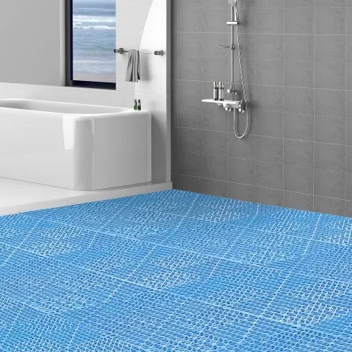 VEVOR Ineinandergreifende Fliesen 50 Stk. Bodenfliesen Drainage-Bodenfliesen, Bodenfliesen 30 x 30 cm Außenbereich Quadratische Bodenfliesen Terrasse PVC Bodenfliesen Badezimmer, Pool, Toilette, Blau – Bild 7