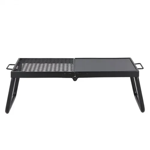 VEVOR BBQ Gills Holzkohlegrill Klappgrill Tischgrill 570 x 285 x 230 mm, 6 kg Belastbar Tragbarer Reisegrill Outdoor Campinggrill 300 ℃, Grillgitter + Grillplatte für Gartenpartys, Picknick, Terasse – Bild 9