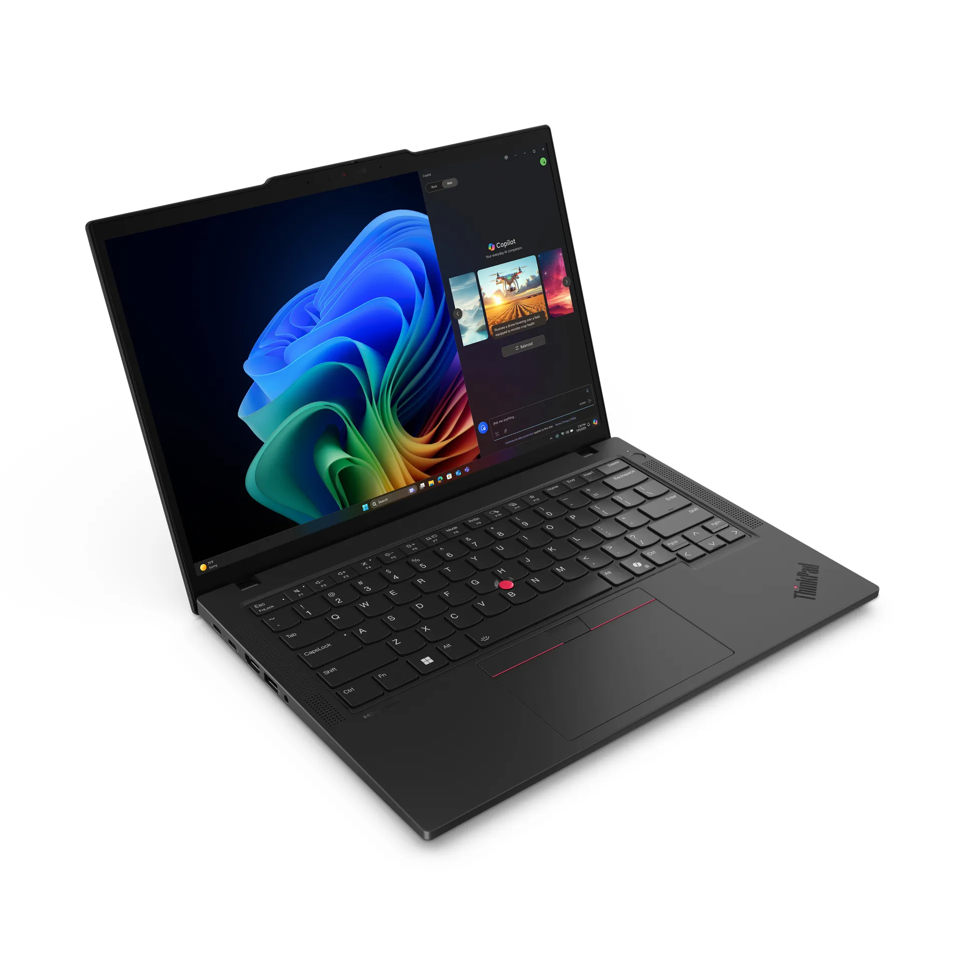 Lenovo ThinkPad T14 Gen 6 (AMD) Copilot+ PC AMD Ryzen AI 7 350 Laptop 35,6 cm (14") WUXGA 32 GB DDR5-SDRAM 1 TB SSD Wi-Fi 7 (802.11be) Windows 11 Pro Deutsch Schwarz – Bild 4