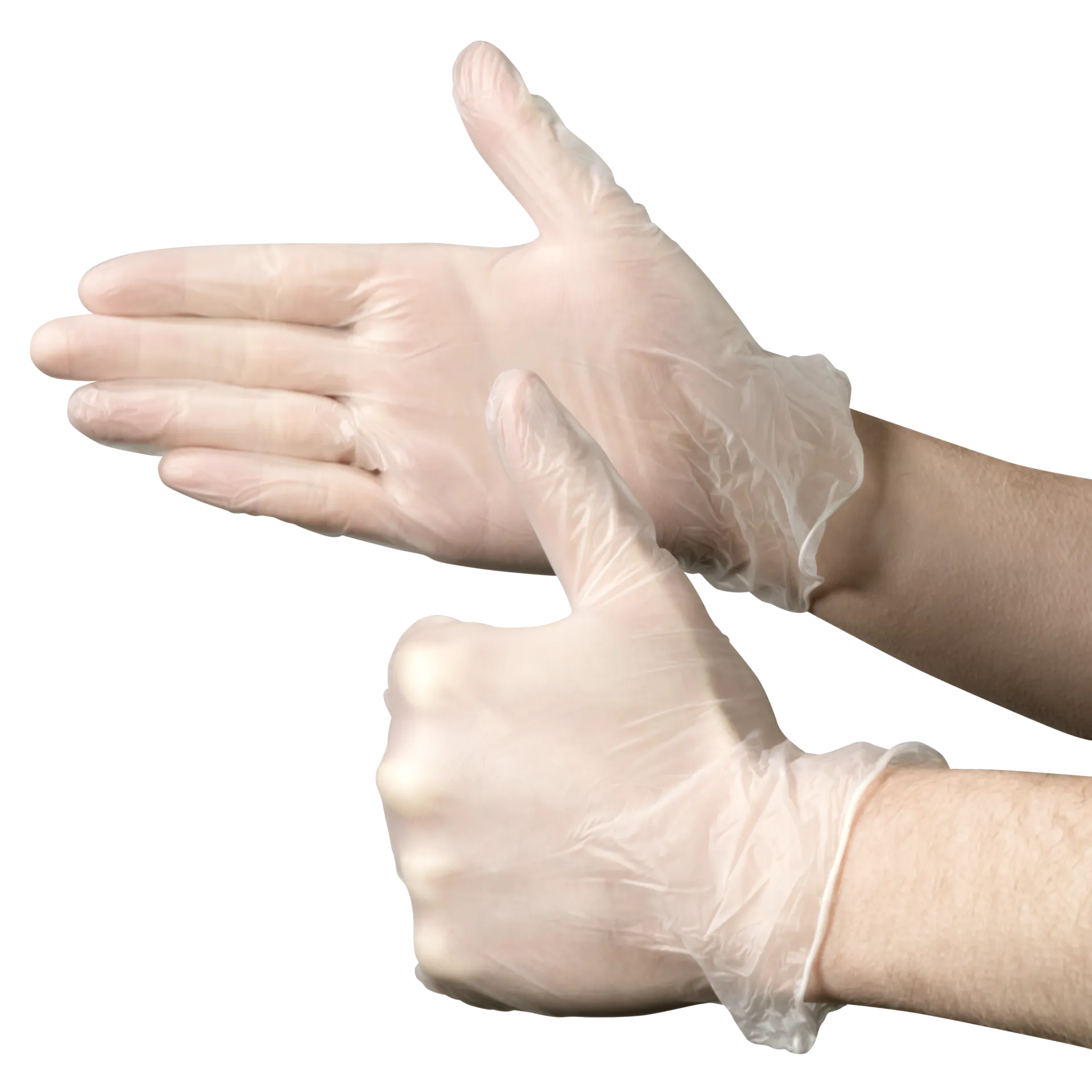 Einweghandschuhe Vinyl,100 Stück, Größe S, transparent Einweghandschuhe Vinyl,100 Stück, Größe S, transparent