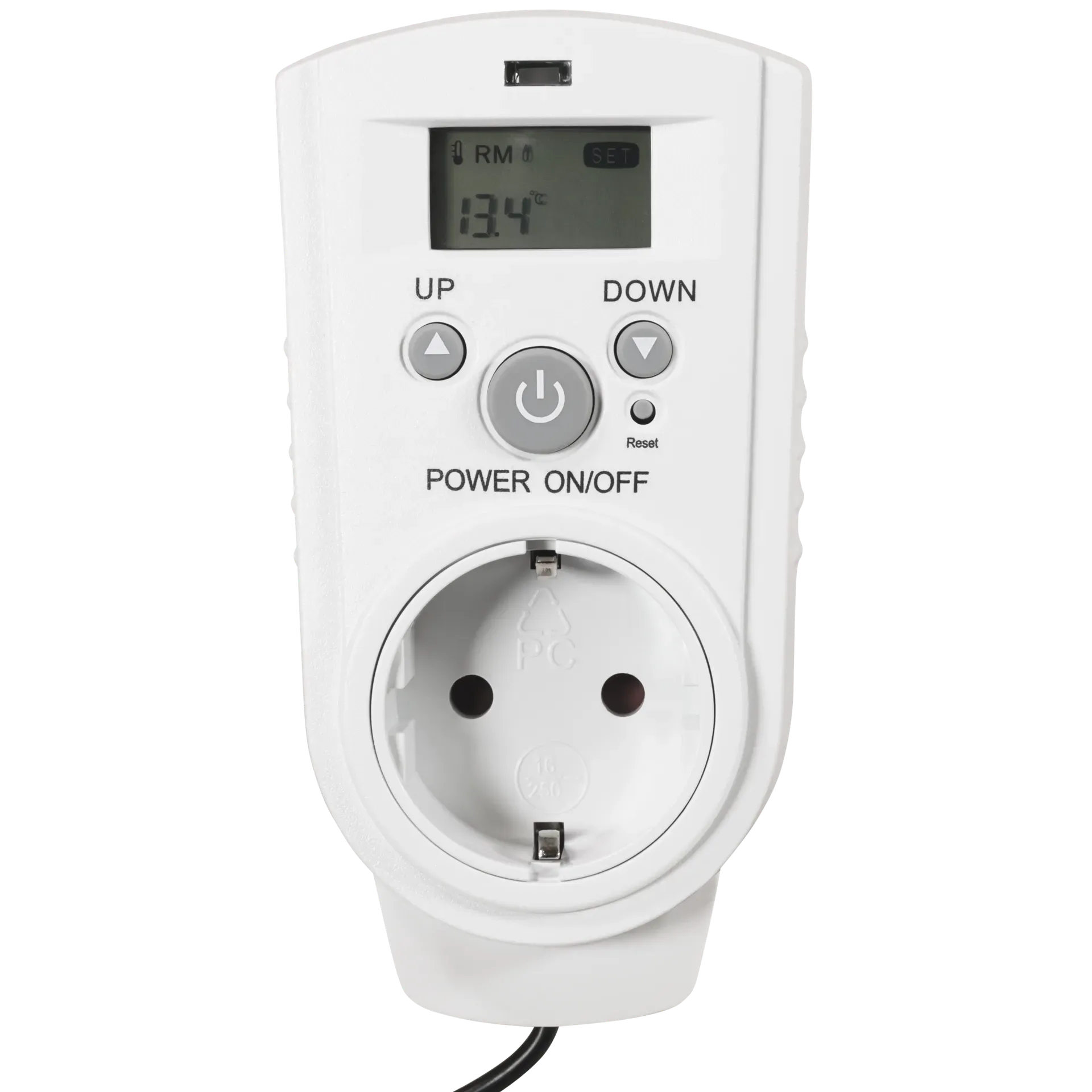 Steckdosen-Thermostat McPower ''TCU-540'' 5-30°C, Display, Kabel + Außenfühler – Bild 3