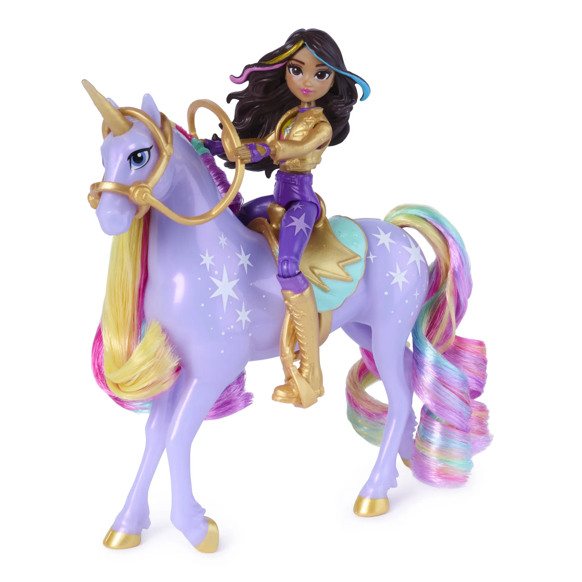 Unicorn Academy - Abenteuer-Set, mit Ravenzella, Sophia, Ava, Wildstar, Leaf und weiteren Figuren, ca. 12 cm große Originalfiguren zur beliebten Netflix Serie – Bild 6