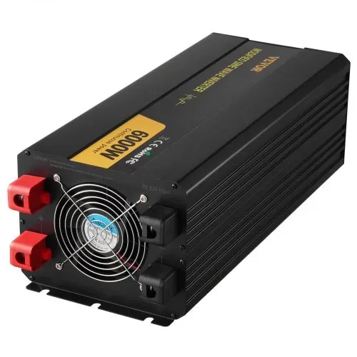 VEVOR Wechselrichter 6000 W, Modifizierter Sinus-Wechselrichter DC 12 V auf AC 230 V Auto-Konverter mit LCD-Display, LED-Anzeigen, EU-Steckdosen, Wechselrichter, für Auto, Wohnmobil, Lkw, Boot, Reisen – Bild 10