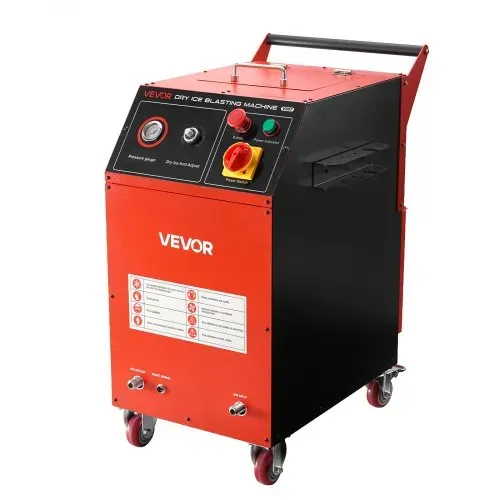 VEVOR Trockeneisstrahlgerät, 7,5kg, Trockeneis Strahlanlage 4 Düsen, Trockeneis-Blaster-Reinigung, Einstellbare Druckmenge, Trockeneisstrahlen-Reinigungsmaschine für Auto, Schiff, Luftfahrt, Chemie – Bild 10