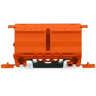 Befestigungsadapter WAGO, 22x66mm, Schraubmontage, orange Befestigungsadapter WAGO, 22x66mm, Schraubmontage, orange