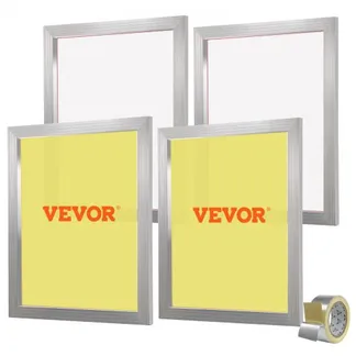 VEVOR 4 Stk. Aluminiumlegierung Siebrahmen Siebdruckpresse 50,8 x 61 cm, Siebdruckmaschine Zubehör 355 Mesh, Säureresistenz & nicht Verformbar für Kissenbezügen, Stoffen, Papier, Kopierpapier usw. VEVOR 4 Stk. Aluminiumlegierung Siebrahmen Siebdruckpresse 50,8 x 61 cm, Siebdruckmaschine Zubehör 355 Mesh, Säureresistenz & nicht Verformbar für Kissenbezügen, Stoffen, Papier, Kopierpapier usw.
