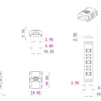 Synergy 21 LED FLEX Strip zub. Easy Connect Strip to strip Joint 10mm CCT IP65/54 Synergy 21 LED FLEX Strip zub. Easy Connect Strip to strip Joint 10mm CCT IP65/54