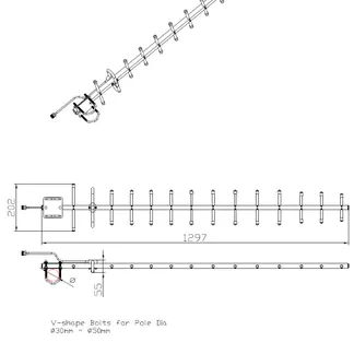 ALLNET Antenne 868MHz 14dbi Antenne (N-Female) YAGI ANT-868-14dbi-Yagi LoRA/HELIUM/HaLow/IoT ALLNET Antenne 868MHz 14dbi Antenne (N-Female) YAGI ANT-868-14dbi-Yagi LoRA/HELIUM/HaLow/IoT