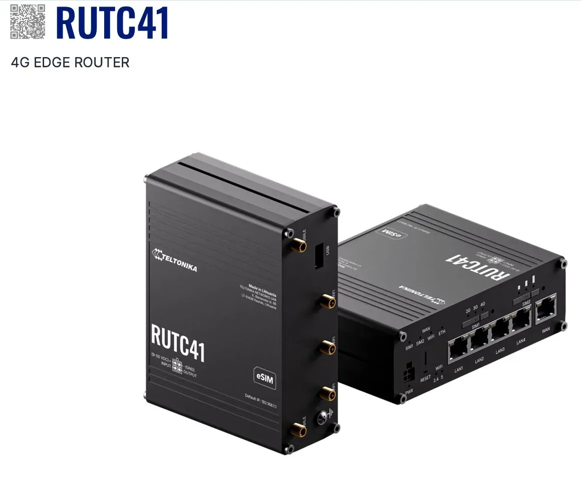 Teltonika · Router · RUTC41 · 4G Edge Router Teltonika · Router · RUTC41 · 4G Edge Router