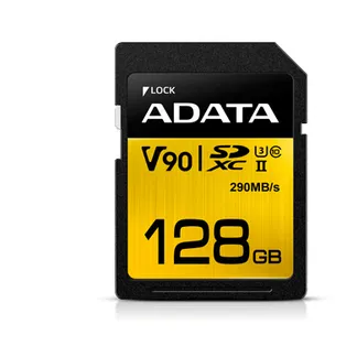 ADATA Premier ONE V90 128 GB SDXC UHS-II Klasse 10 ADATA Premier ONE V90 128 GB SDXC UHS-II Klasse 10