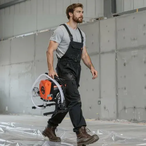 VEVOR Airless-Farbspritzgerät Sprühgerät 900 W 3300 psi, 1,78 L/min Farbsprühsystem mit Reinigungsbürste & Schlauch & Verlängerungsstange & Düsen, Farbsprühgerät für Wohnungen, Gebäude – Bild 7