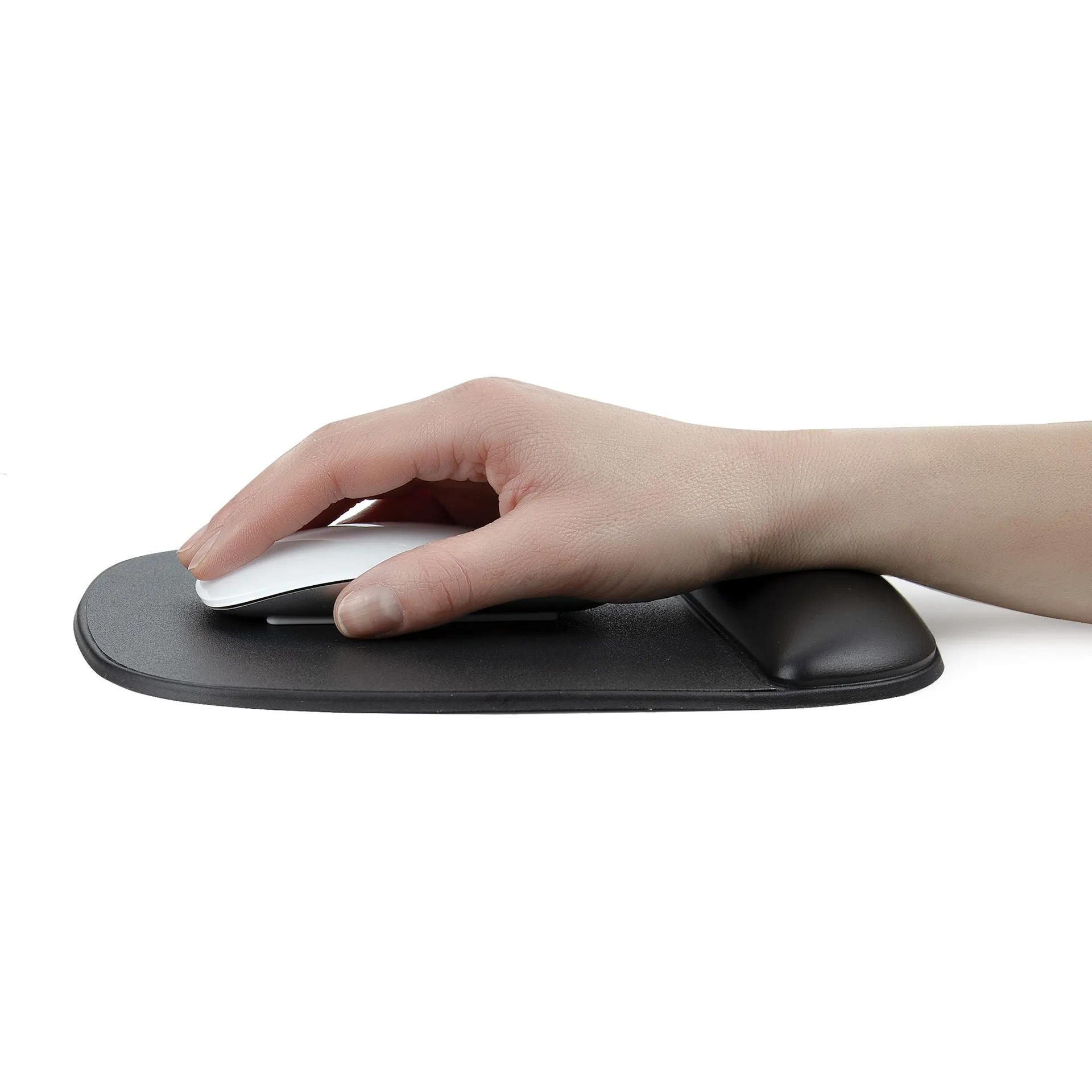 StarTech.com Ergonomisches Mauspad mit Gelkissen, 17x18x2cm, Gepolstertes Gel Mauspad für ergonomischer Arbeitsplatz mit Handgelenkauflage und rutschfeste PU-Basis unterlage – Bild 4