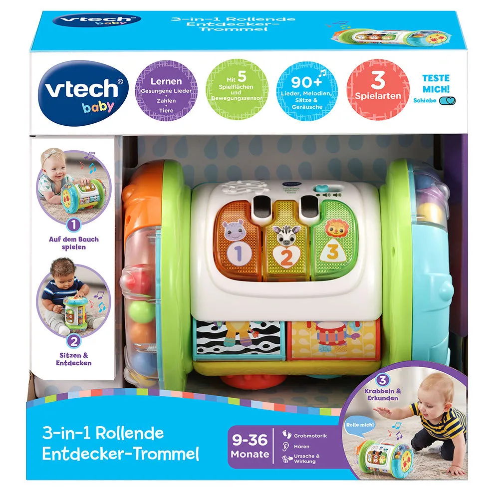 VTech Baby 3-in-1 Rollende Entdecker-Trommel – Bild 6