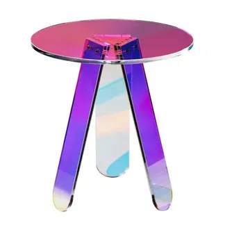 VEVOR Acryl-Beistelltisch φ45 x 48 cm, Bunter Acryl-Beistelltisch Bartisch Leicht zu Reinigen, Acryl-Couchtish für Kaffee, Getränke, Essen, Snacks, Couchtisch für Wohnzimmer, Schlafzimmer usw. VEVOR Acryl-Beistelltisch φ45 x 48 cm, Bunter Acryl-Beistelltisch Bartisch Leicht zu Reinigen, Acryl-Couchtish für Kaffee, Getränke, Essen, Snacks, Couchtisch für Wohnzimmer, Schlafzimmer usw.
