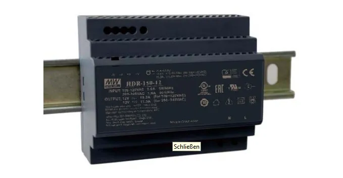 MEAN WELL Netzteil – 12V 150W Hutschiene MEAN WELL Netzteil – 12V 150W Hutschiene