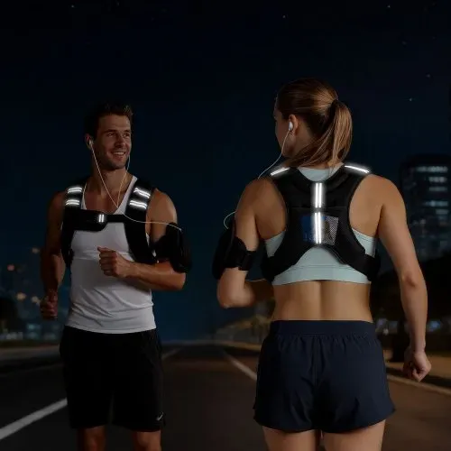 VEVOR Gewichtsweste 4,67 kg Trainingsweste mit Reflektorstreifen, Verstellbarer Schnalle & Praktischen Aufbewahrungstaschen, Fitnessweste für Krafttraining, Laufen, Joggen, Fitness & Muskelaufbau – Bild 7