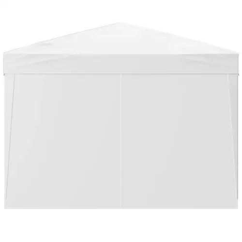 VEVOR Faltpavillon, 2,95x2,95x2,63m, Pavillonzelt, tragbares, Gartenzelt mit Seitenwänden & belüfteten Fenstern, 3 Höheneinstellungen, Festzelt, Sonnenschutz für Veranstaltungen im Außenbereich, weiß – Bild 10