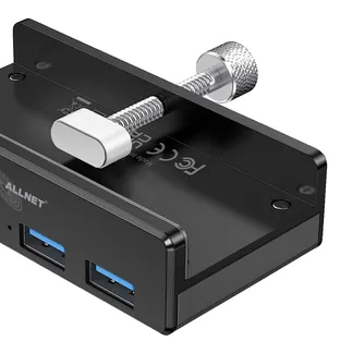 ALLNET USB 3.0 4 Port Clip HUB „ALL-USB3-HUB-4-CLIP“ schwarz ALLNET USB 3.0 4 Port Clip HUB „ALL-USB3-HUB-4-CLIP“ schwarz