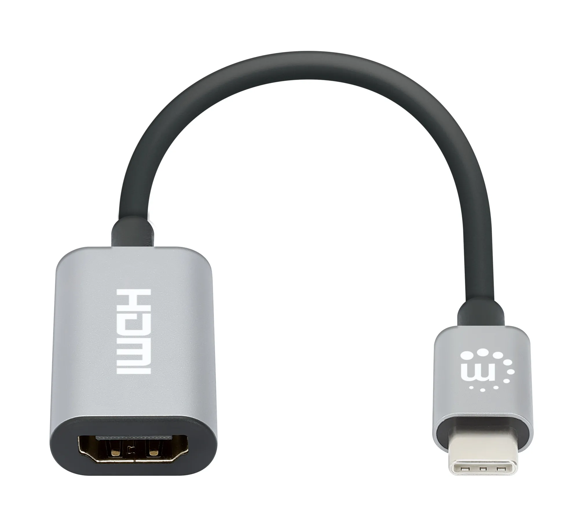 Manhattan 153973 Videokabel-Adapter 0,11 m USB Typ-C HDMI Grau – Bild 3