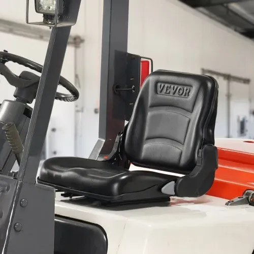 VEVOR Universal Traktorsitz aus PVC-Kunstleder und Polyurethanschaum Traktor Schleppersitz mit verstellbarer Rückenlehne und Mikro-Sicherheitsschalter Treckersitz Fahrersitz 160–340mm Schlitz – Bild 7