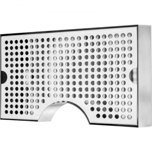 VEVOR 304 Edelstahl-Tropfschale, Bierabtropfschale mit 4 Rutschfesten Gummipads & Abnehmbarer Abdeckung, 300 x 180 x 25 mm Bar-Tropfschale Geeignet für Restaurants, Bars, Küchen, Café usw. – Bild 10