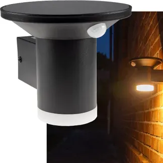 LED Solar Wandleuchte “SWL-AS500” IP44, warmweiß 3000K, PIR Sensor LED Solar Wandleuchte “SWL-AS500” IP44, warmweiß 3000K, PIR Sensor