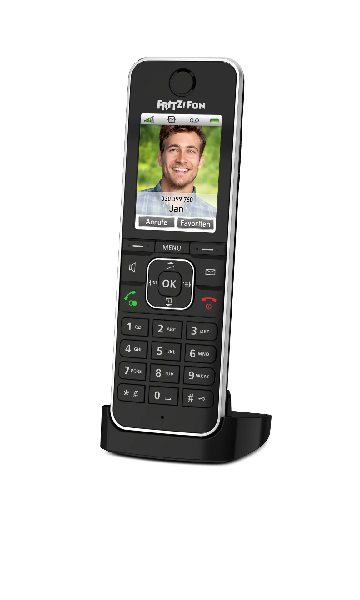 Fon FRITZ! C6 DECT-Telefon Anrufer-Identifikation Schwarz Fon FRITZ! C6 DECT-Telefon Anrufer-Identifikation Schwarz