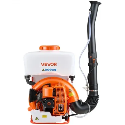 VEVOR Rucksack-Nebelsprühgerät, 63 cc, 3 PS-Motor, gasbetriebener Nebelsprüher mit 16 L-Tank, Pulver- & Flüssigkeitsnebelsystem, für Gartenarbeit & Landwirtschaft, Gemüsegewächshäuser – Bild 8