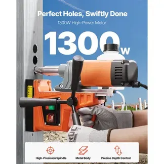 VEVOR Profi Kernbohrmaschine Magnetbohrmaschine 1300 W, Kernbohrmaschine Magnetbohreinheit 13000 N 40 mm, 810 U/min Magnetkernbohrsystem für Schiffsbau, Brückenbau, Windkrafterzeugung VEVOR Profi Kernbohrmaschine Magnetbohrmaschine 1300 W, Kernbohrmaschine Magnetbohreinheit 13000 N 40 mm, 810 U/min Magnetkernbohrsystem für Schiffsbau, Brückenbau, Windkrafterzeugung