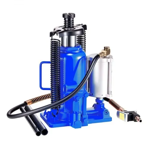 VEVOR lufthydraulischer Flaschenheber mit 20 t Kapazität, 260–495 mm Hubbereich, pneumatischer/manueller Flaschenwagenheber mit Pumpe für Auto Pickup Lkw Wohnmobil SUV Autoreparatur, Blau – Bild 8