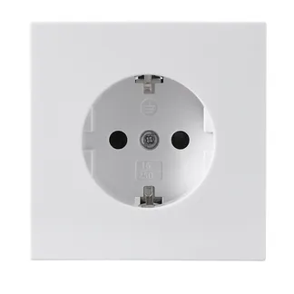 Schutzkontakt-Steckdose McPower “Shallow“ 250V~/16A, UP, Steckanschluss, weiß Schutzkontakt-Steckdose McPower “Shallow“ 250V~/16A, UP, Steckanschluss, weiß