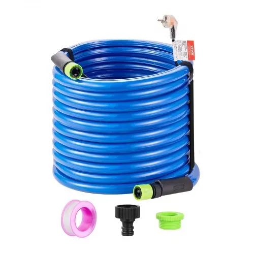VEVOR 100 Fuß beheizter Wasserschlauch für Wohnmobil, beheizter Trinkwasserschlauch mit Frostschutz bis -45 °F, automatisch selbstregulierend, 5/8 Zoll Innendurchmesser mit Schnellanschluss-Set, blei- und BPA-frei – Bild 8