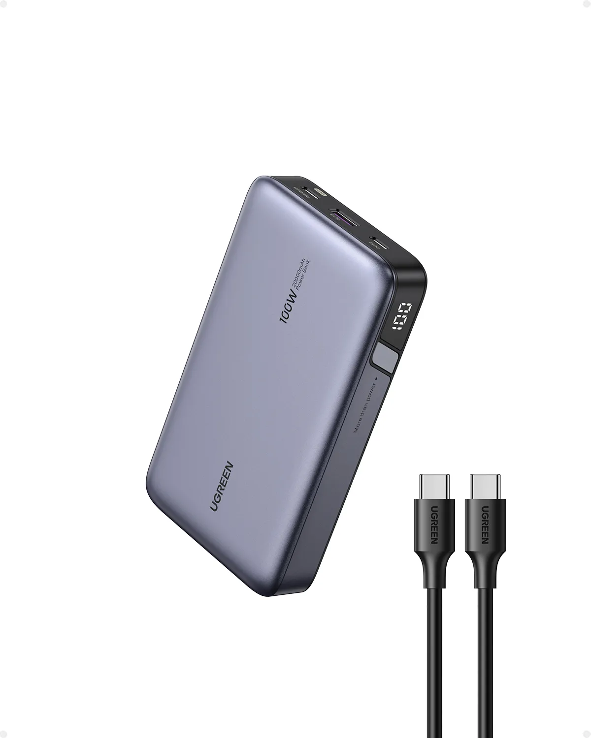 Ugreen 25188 Powerbank 20000 mAh Grau – Bild 2