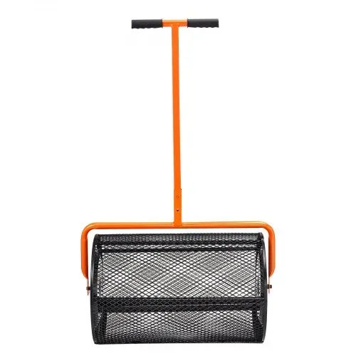 VEVOR Kompoststreuer aus Stahl Torfmoosstreuer 1,27x2cm Mesh-Korb Garten Rasen Streuer Grifflänge von 62 bis 67,5cm verstellbar 61cm Metall Mesh Korb Ideal für Dünger wie Kompost Mist Erde Torfmoos – Bild 10