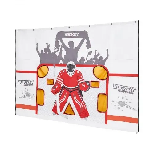 VEVOR Street Hockey Torwart-Zielplane für Eishockeytor mit 7 Öffnungen, Reißfestes Netz für Schusstraining, Trainingsgerät für Schussgenauigkeit, Hockeytor-Zielplane für Street-Hockey und Eishockey – Bild 9