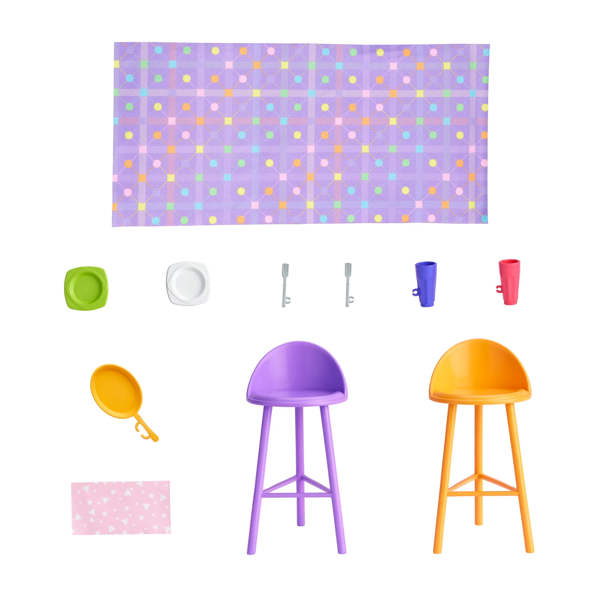 Barbie Barbie-Ferien-Puppenhaus mit Barbie-Puppe, 4 Spielbereichen und 11 Deko-Zubehörteilen – Bild 4