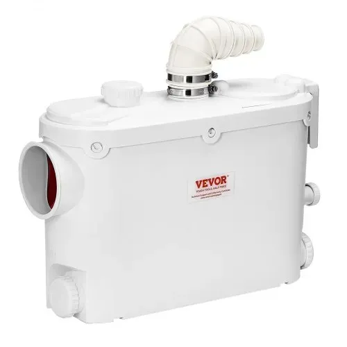 VEVOR Abwasser Hebeanlage 500W, 6600 L/H Durchfluss, 8 m Förderhöhe, Abwasserpumpe 2900U/min mit 3 Wassereinlässen für Keller Küche Spüle Dusche Badewanne, Wäscheabwasserentsorgung Aufspülmaschine – Bild 9