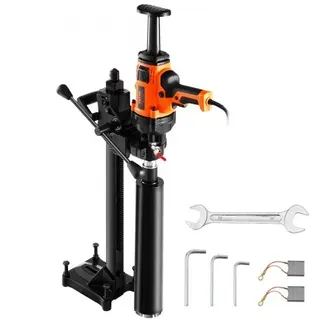 VEVOR Kernbohrmaschine Diamantkernbohrmaschine 2-16 cm Bohrdurchmesser, handgeführtes Diamant-Kernbohrgerät mit Ständer und Kernbohrer, 2000 W Beton-Kernbohrer Nass- und Trockenanwendung, für Beton VEVOR Kernbohrmaschine Diamantkernbohrmaschine 2-16 cm Bohrdurchmesser, handgeführtes Diamant-Kernbohrgerät mit Ständer und Kernbohrer, 2000 W Beton-Kernbohrer Nass- und Trockenanwendung, für Beton