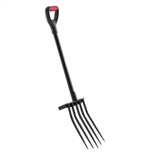VEVOR Dunggabel, 5-Zinken-Gartenheugabel mit Mistgabel, 1050 mm Heugabel, Mistforke mit Y-Griff, Spatengabel aus geschmiedetem Stahl für Heu, Kartoffelkompostierung, Umpflanzen, Belüftung – Bild 9