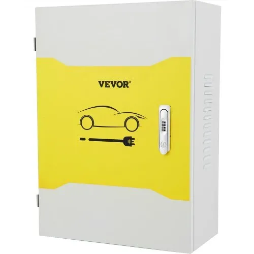 VEVOR Tesla-Ladestationsbox, 70 x 50 x 25 cm, Outdoor-Kabelbox, Ladebox, Kabel-Organizer, IP32 wasserdicht, staubdicht, Cool Roll Steel-Elektrogehäusebox, für Tesla-Wandanschluss – Bild 10
