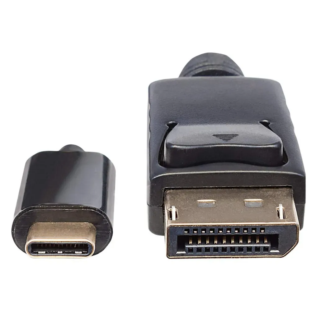 Manhattan USB-C auf DisplayPort-Adapterkabel, Konvertiert das Alternate-Mode-Signal in ein DisplayPort 4K-Ausgangssignal, 2 m, schwarz – Bild 3
