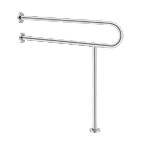 VEVOR Aufstehhilfe Toilette, 780x76x800 mm, Wandstützgriff für Behinderte, Handikap Haltegriff aus Edelstahl 304, mit Anti-Rutsch-Griff, Sicherheitshandlauf mit Stützbein & Tragkraft 136 kg – Bild 8