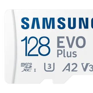 Samsung EVO Plus microSD-Speicherkarte (2024) (inkl. SD Adapter) – 128 GB Samsung EVO Plus microSD-Speicherkarte (2024) (inkl. SD Adapter) – 128 GB