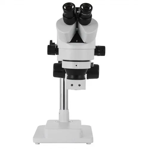 VEVOR 3,5X-90X Simul Focal Trinocular Zoom Stereo Microscope Al-Zn-Legierung 360 Grad Drehbar Trinokulares Stereomikroskop Dual Armstativ Labor Video Mikroskop zwei höhenverstellbar Ständer Zubehör – Bild 10