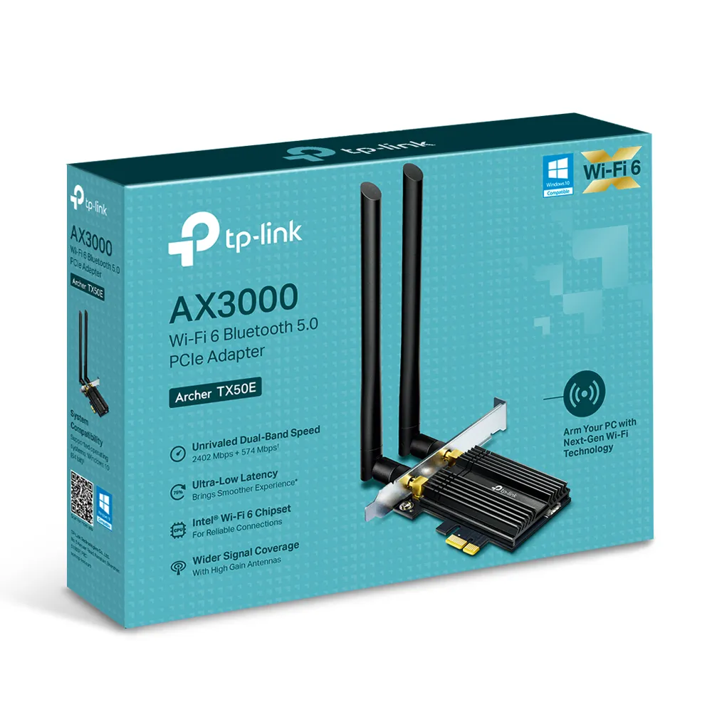 TP-Link AX3000-Wi-Fi 6-PCIe-Adapter mit Bluetooth 5.0 – Bild 2