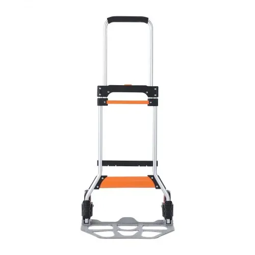 VEVOR Sackkarre Klappbar 125kg Transportkarre aus Aluminiumlegierung und Kunststoff Stapelkarre mit verstellbarem Griff 820-1105mm Faltbarer Trolley inkl. Bindeseil kompakte Größe zum Verstauen – Bild 10