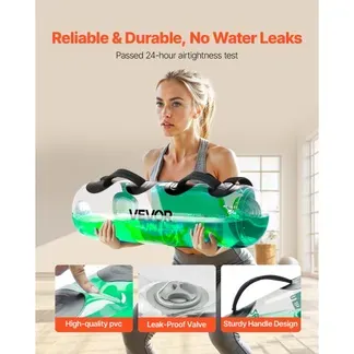 VEVOR Wassergewichte Aquabag Trainings-Powerbags, 31,75 kg verstellbares tragbare Fitnessgeräte für Stabilität und Ganzkörpertraining, für Gleichgewichtstraining, Fitnessstudio-Übungen, klar VEVOR Wassergewichte Aquabag Trainings-Powerbags, 31,75 kg verstellbares tragbare Fitnessgeräte für Stabilität und Ganzkörpertraining, für Gleichgewichtstraining, Fitnessstudio-Übungen, klar